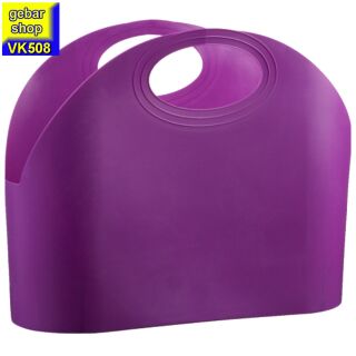 Shopping Bag Einkaufstasche in violett mit zwei Tragegriffe