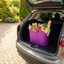 Shopping Bag Einkaufstasche in violett mit zwei Tragegriffe