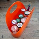 Shopping Bag Einkaufstasche in violett mit zwei Tragegriffe