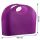 Shopping Bag Einkaufstasche in violett mit zwei Tragegriffe