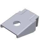 Regal Bausatz DESIGN 2 mit Halbrundschienen RS50 weißalu Element System