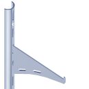 Regal Bausatz DESIGN 2 mit Halbrundschienen RS50 weißalu Element System