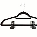 2x Universal Klammer Clip für Samt-Kleiderbügel...