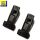 2x Universal Klammer Clip für Samt-Kleiderbügel & Mehr, schwarz