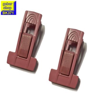 2x Universal Klammer Clip für Samt-Kleiderbügel & Mehr, rosa