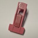 2x Universal Klammer Clip für Samt-Kleiderbügel & Mehr, rosa
