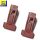 2x Universal Klammer Clip für Samt-Kleiderbügel & Mehr, rosa