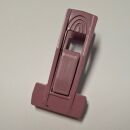 2x Universal Klammer Clip für Samt-Kleiderbügel & Mehr, violett