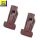 2x Universal Klammer Clip für Samt-Kleiderbügel & Mehr, violett