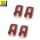 4x Kleiderbügel Verbinder Adapter Bügelöse, rosa