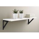 SANTORINI Regal-Set 80x25cm schwarz/weiß Element...