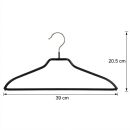 gebar Metall Kleiderbügel Classic MS 40 schwarz S-M Steg