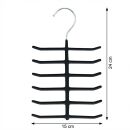 gebar Metall Krawatenbügel Halter M 15 schwarz