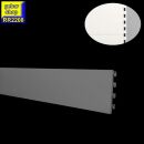 (B-Ware) Tegometall Regal Rückwand glatt L125  H20...