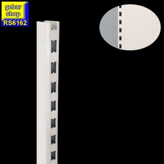 (B-Ware) Tegometall Regal Tego Säule 60x30mm  H160 juraweiß