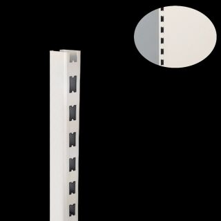 (B-Ware) Tegometall Regal Tego Säule 80x30mm  H160 juraweiß
