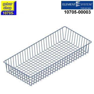 (B-Ware) Element System Drahtkorb mit Träger 800x350 weißalu