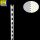 (B-Ware) Tegometall Regal Wandschiene H160 juraweiß