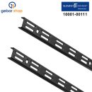 2 Stück Element System 50 Wandschiene 2-reihig H 500...