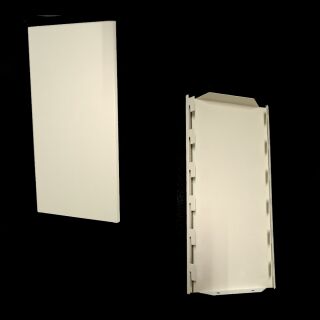 Tegometall Rückwand glatt AE 90° L16  H30 juraweiss