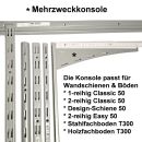 2x Mehrzweck Träger T 300 weißalu  Element...