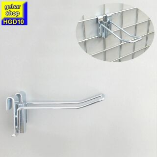 Gitterhaken Doppelhaken Länge 100 mm D 4,0 mm