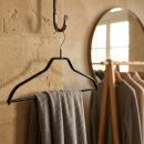 gebar Metall Kleiderbügel Classic MS 46 schwarz L-XXL Steg