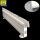 (B-Ware) Tegometall Regal Fußteil H16  T57 juraweiß
