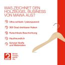 MAWA Holz Kleiderbügel Business 45, Buche