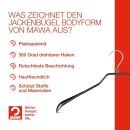 MAWA Metall Kleiderbügel Bodyform 42 L, schwarz