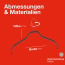 MAWA Kinderkleiderbügel Silhouette 36 F, schwarz