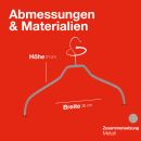 MAWA Kinderkleiderbügel Silhouette 36 F silberfarben