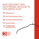 MAWA Kleiderbügel Silhouette light 42 FT, schwarz