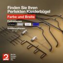 MAWA Kleiderbügel Silhouette light 42 FT, schwarz