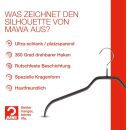 MAWA Kleiderbügel Silhouette 45 F, schwarz