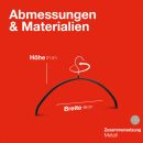 MAWA Metall Kleiderbügel Economic 46 P, schwarz