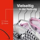 MAWA Metall Kleiderbügel Economic 46 P, schwarz