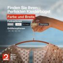 MAWA Metall Kleiderbügel Economic 46 P, silberfarben