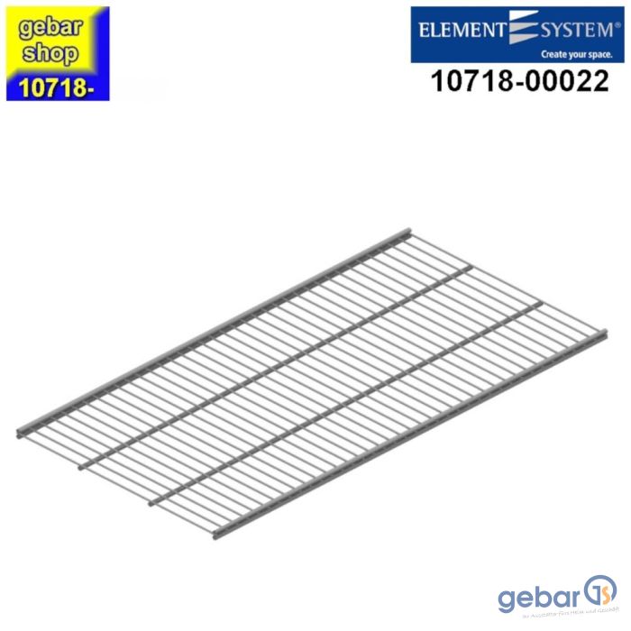 Element System Twin Drahtboden 800x300 Mm – Weißalu, Classic 50, Für Regalsysteme
