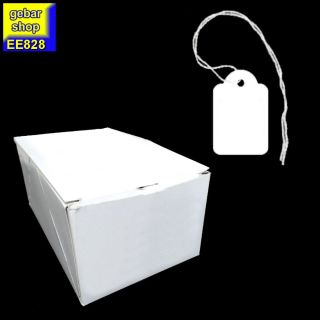 Fadenetiketten mit Faden 28x43mm 1.000 Stück/Karton