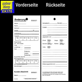 Änderungskarten mit Öse ohne Faden 75x175mm 1.000 Stück