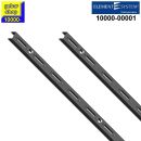 2x Wandschiene 1-reihig H 500 schwarz RA 50 Element System