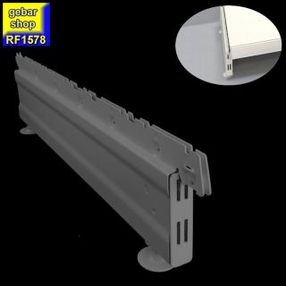 Tegometall Regal Fußteil H16  T57 weißaluminium