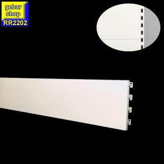 Tegometall Regal Rückwand glatt L125  H20 juraweiß