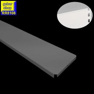 Tegometall Regal Gondelabdeckung L100  B8 weißaluminium