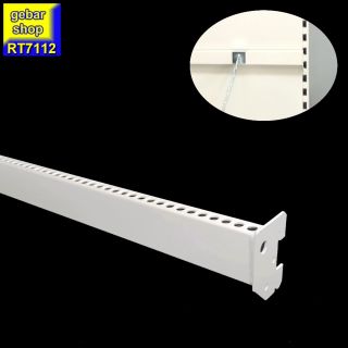 Tego Regal Trageschiene 50x20 gelocht  L100 juraweiß