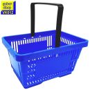 Verkaufskorb Set02 blau 10 Körbe plus Korbstapelwagen