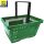 Verkaufskorb Set33 grün 20 Körbe + Korbsammelwagen