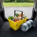 Einkaufskorb 22 Liter in gelb mit einem Tragegriff