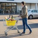 Einkaufskorb 22 Liter in gelb mit einem Tragegriff